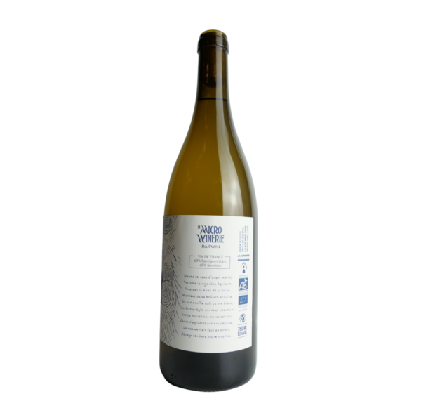 Vin blanc bio zephyr de la Micro Winerie
